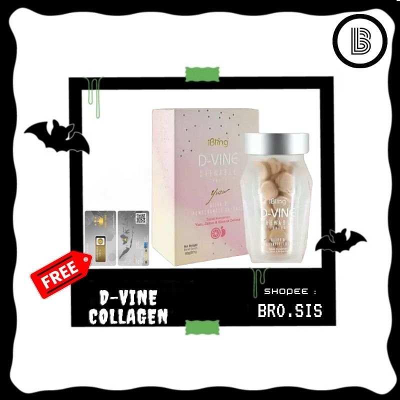 DVINE COLLAGEN ORIGINAL - Varian 40 D-VINE Collagen by Wellous iBling Premium Quality