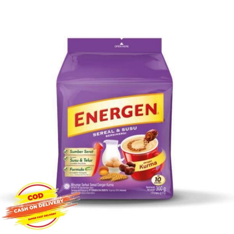 

Energen Sereal Rasa Kurma [32 g/ 10 pcs/ Renceng]