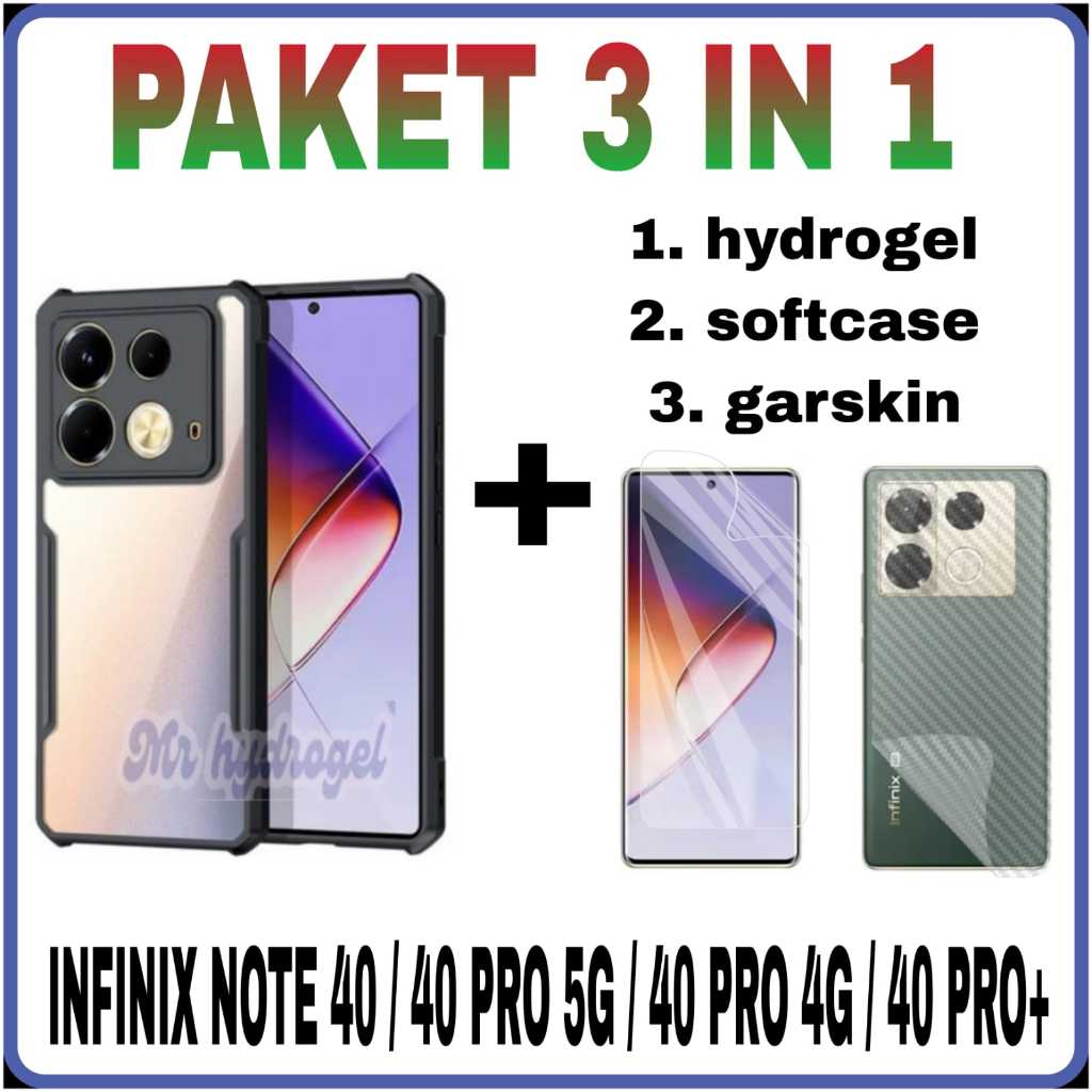 Paket 3 in 1 MURAH ANTIGORES HYDROGEL FOR INFINIX NOTE 50 / NOTE 50s / NOTE 50x / NOTE 50 PRO / NOTE