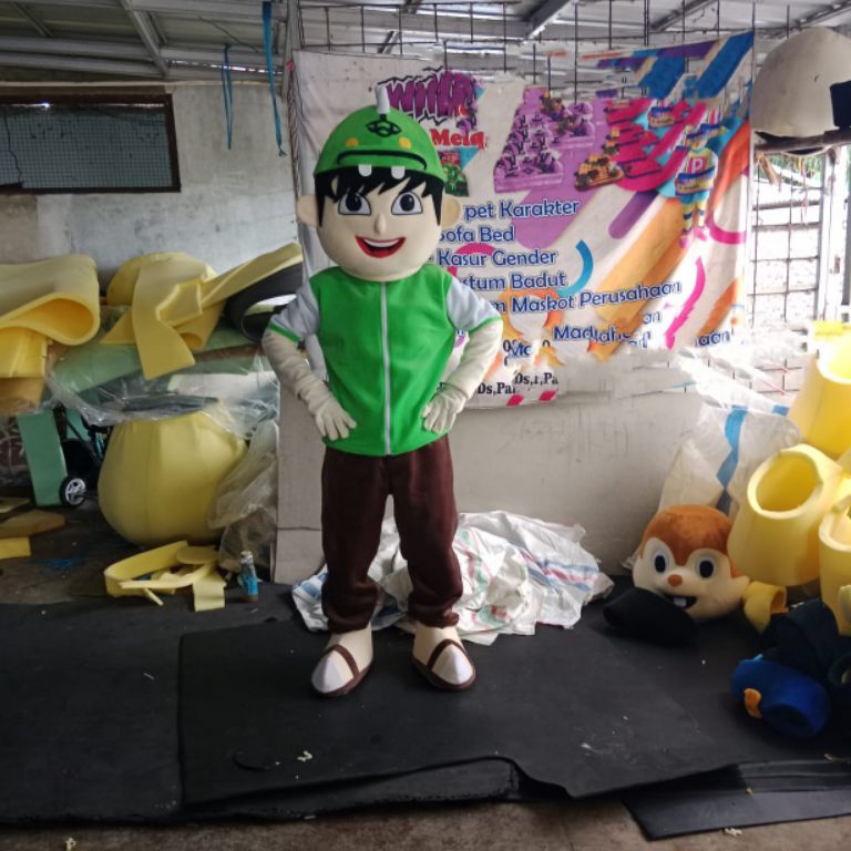 Sikat abis Kostum badut Boboiboy dewasa