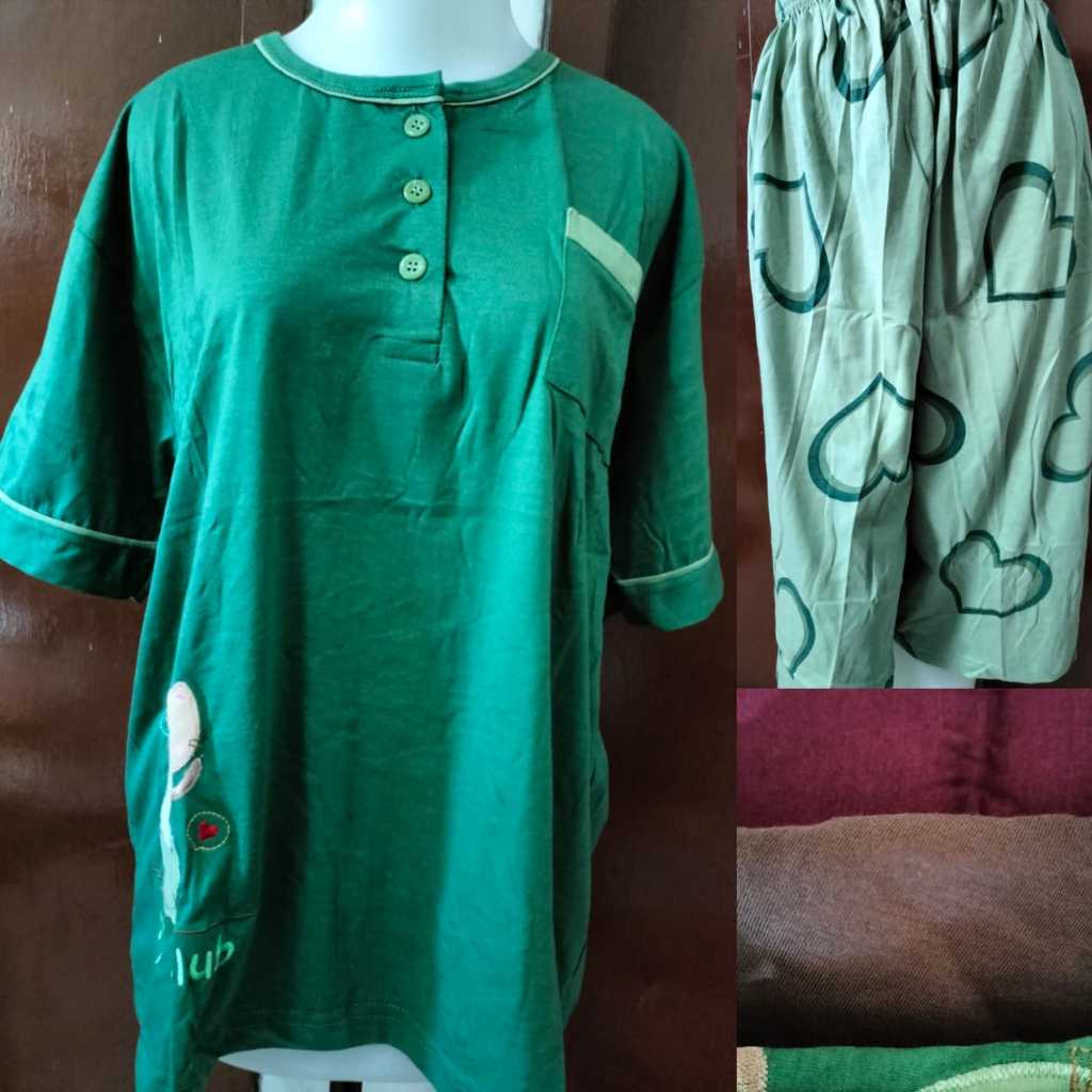 Babydoll AMRO JUMBO 3/4 XXL Label PUTIH-BABYDOLL AMRO 3/4 jumbo- babydoll jumbo-piyama baju tidur ju