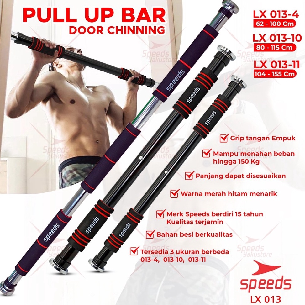 SPEEDS Door Chinning Bar  Pull UP bar Speeds  Iron Gym 134 ART Z9U7