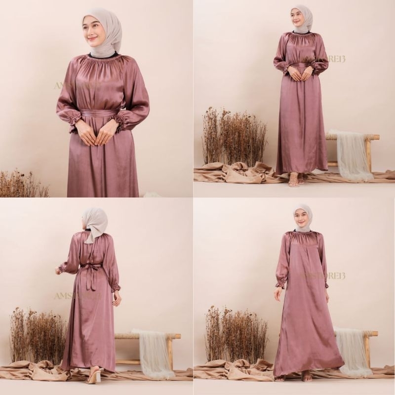 Gamis Shimmer Silk Gamis Cradenza Shimmer Gamis Viral Dress Wanita