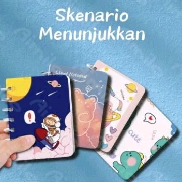 

0[READY] Aimilo Notebook Mini A7 Buku Kecil Catatan Scrapbook Mini Buku Notes