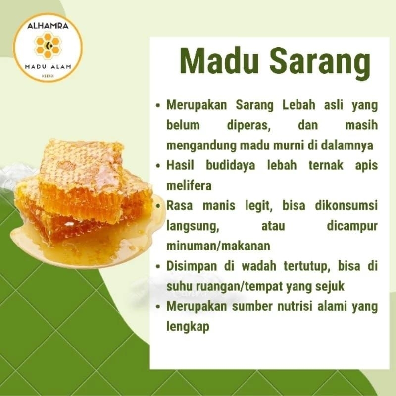 

Madu Sarang Malifera murni 250gr