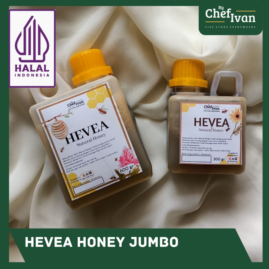 

Madu Murni Hevea Asli kemasan Jumbo by Chef Ivan