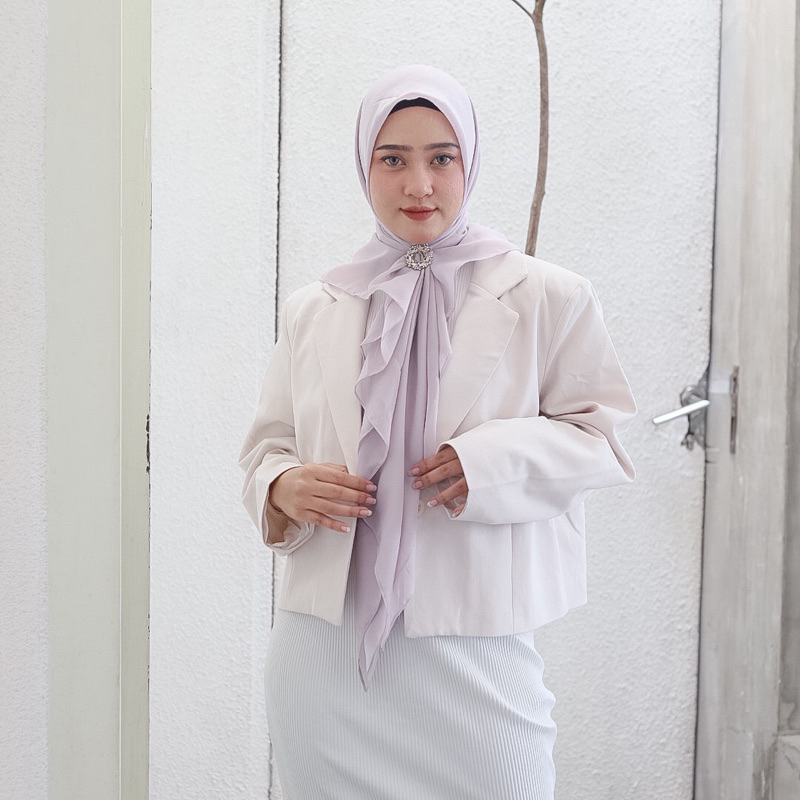 hijab voal Premium | bella square lilac series