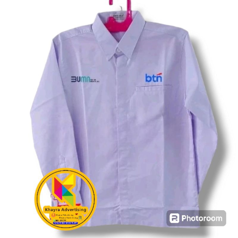 kemeja bumn btn seragam bumn btn baju bumn btn kantong 1 putih