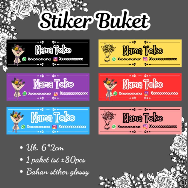 

stiker buket