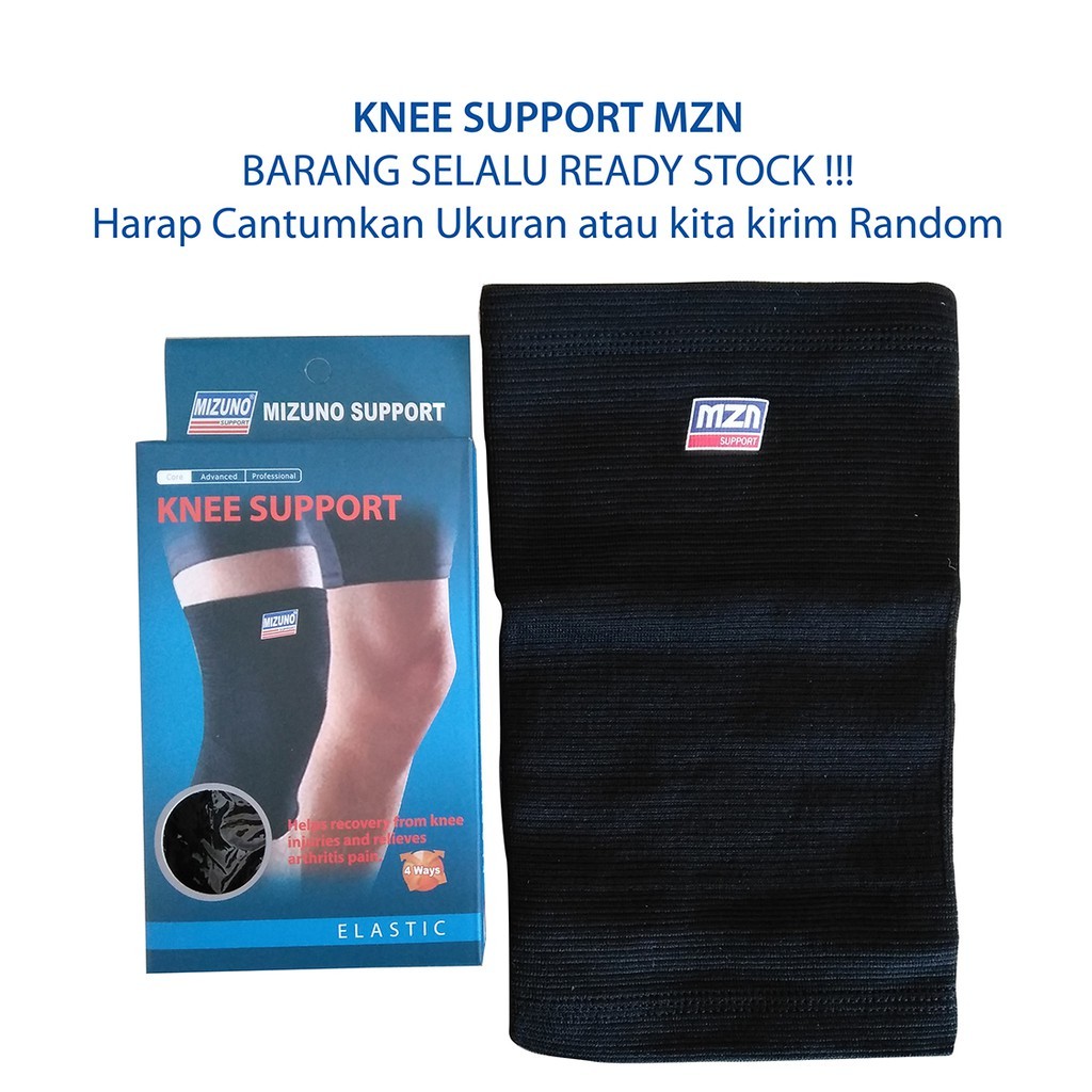 KNEE PENDEK MZN - KNEE SUPPORT MIZUNO SHORT - Pelindung Lutut MZN Pendek - Deker lutut pendek Mizuno