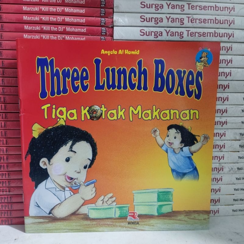 Buku Murah - Buku Three Lunch Boxes - Tiga Kotak Makanan (2 Bahasa Bilingual)