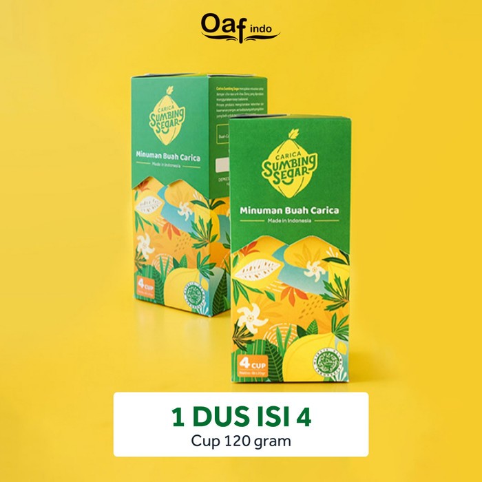 

Carica Sumbing Segar Minuman Buah Carica Segar Carica Pepaya Dieng Wonosobo 1 Box isi 4