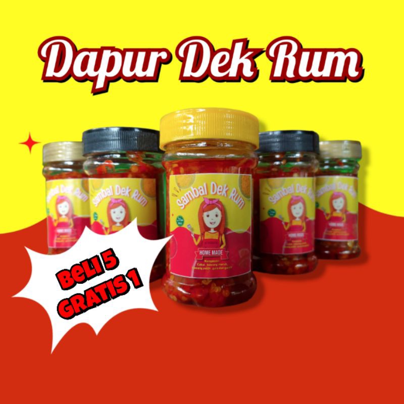 

Harga Promo! sambal cumi dan sambal teri Dek Rum