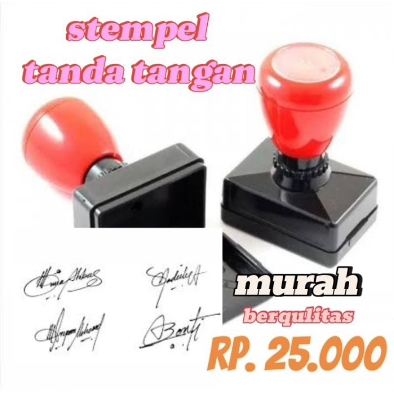 

stempel tanda tangan