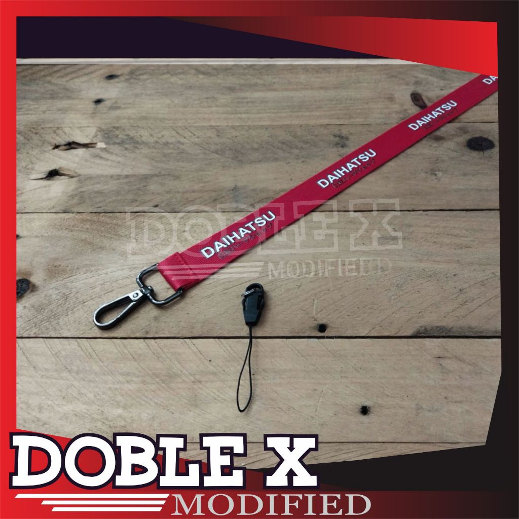 

LANYARD STRAP CUSTOM DAIHATSU RED