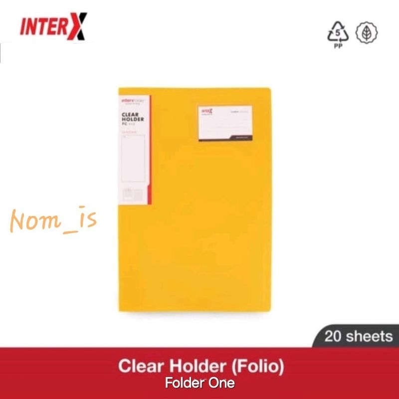 

Map Clear Holder 20 Lembar Folio Folder One