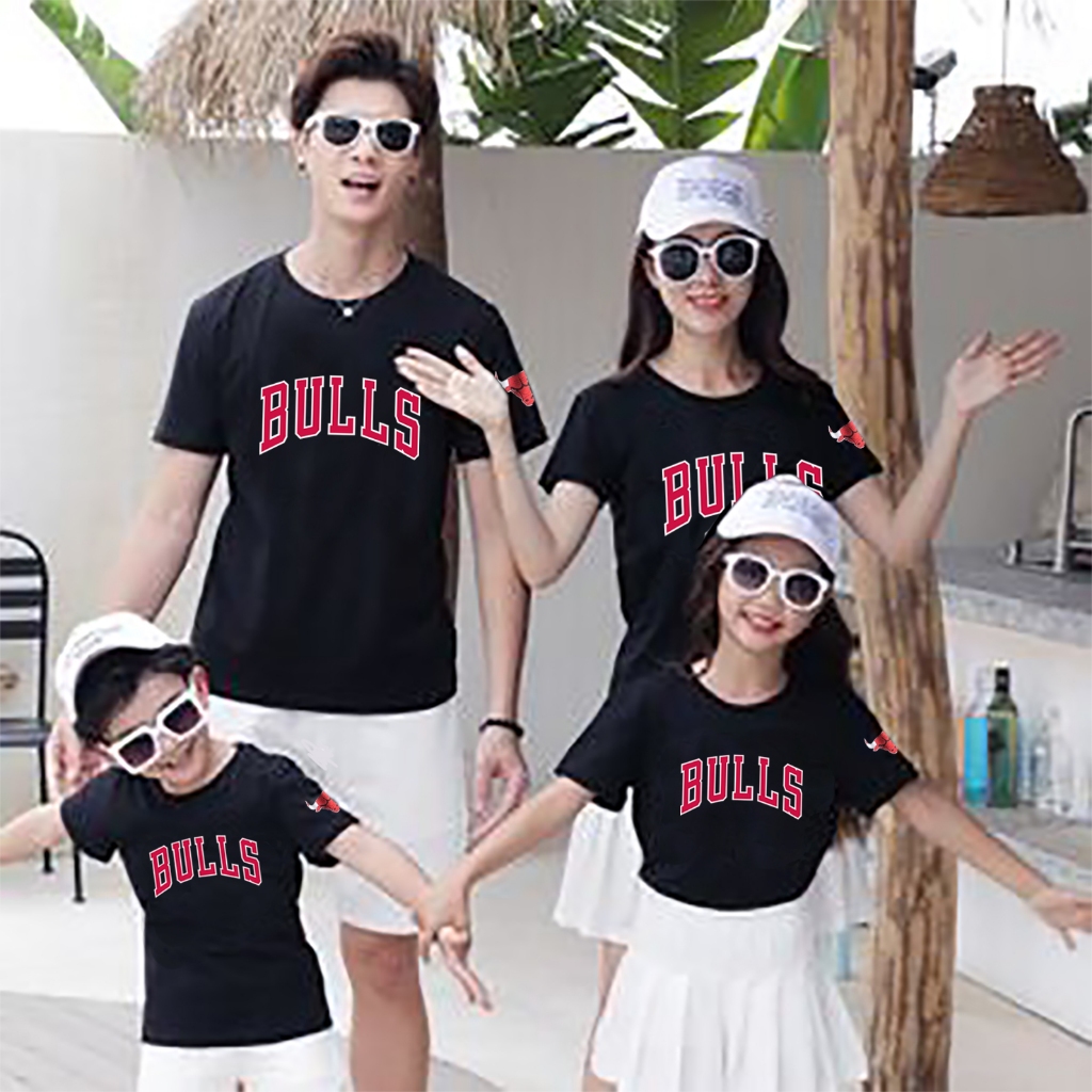 KAOS  COUPLE KELUARGA  FAMILY CHICAGO BULLS NBA BAJU DISTRO PASANGAN KELUARGA AYAH IBU ANAK