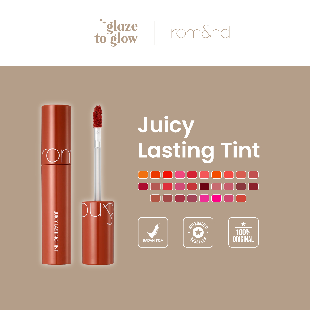 glazetoglow - [Romand] Juicy Lasting Tint (27 Colors) - Original Series (13 Colors) + Sparkling Juic