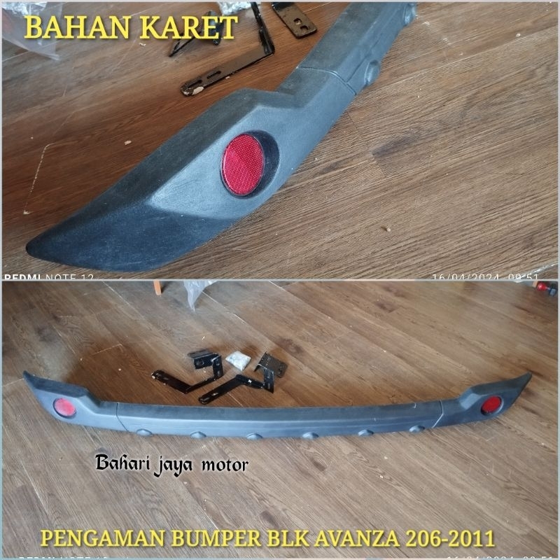 Pengaman bumper belakang avanza 2006-2011 bahan karet