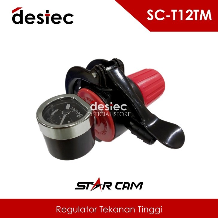 Regulator Gas StarCam SC-T12TM dan SC-T12T High Pressure Tekanan Tinggi + Meter
