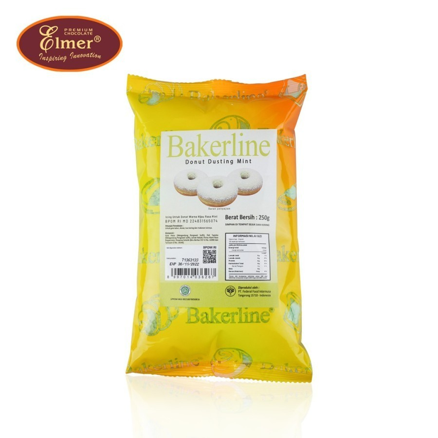 

REPACK Elmer Gula Donat – Icing Sugar - Bakerline Donut Dusting 250gr (Haha Store Sby)