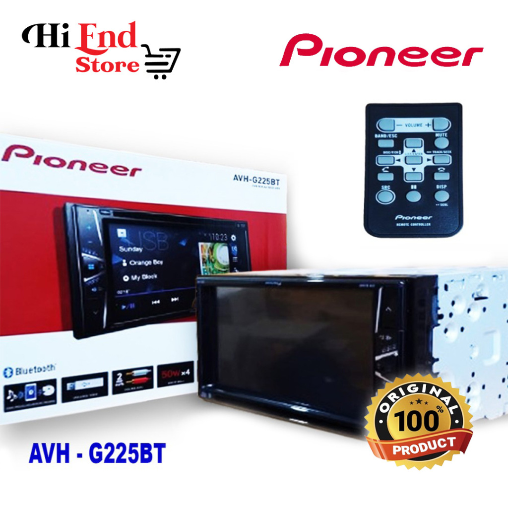 Pioneer AVH - G 225 BT 6.2 Inch Double Din Head Unit
