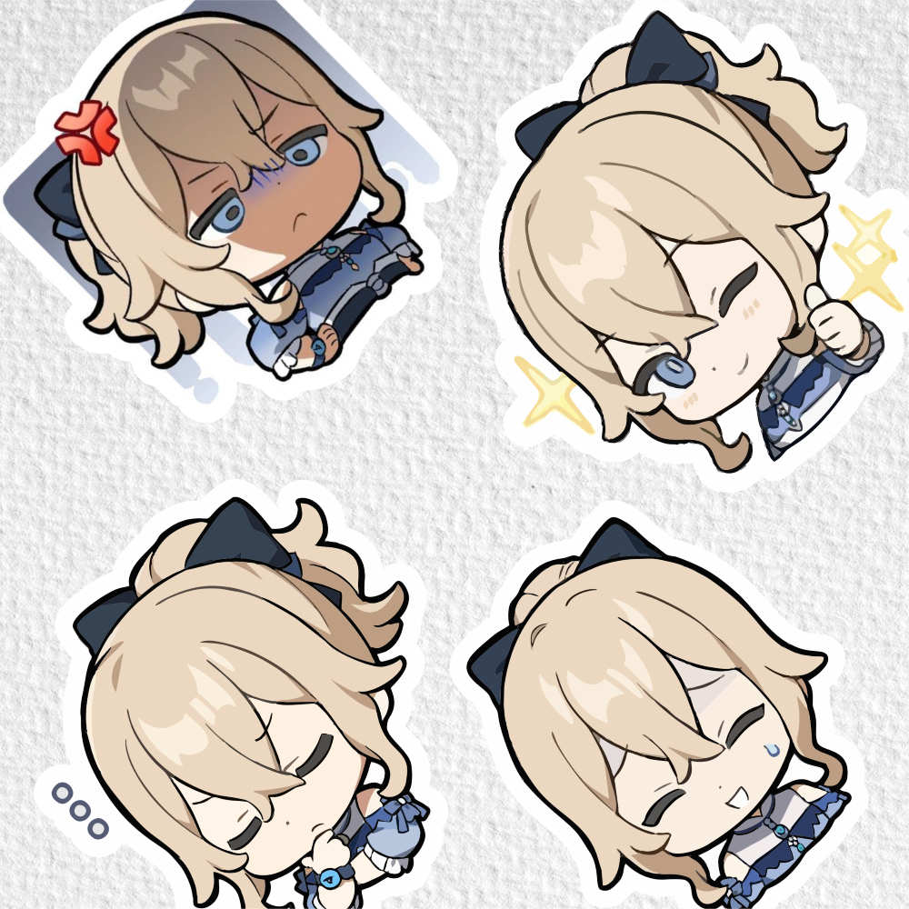 

[ VINYL & CHROMO 7 CM] cetak stiker Game/STIKER MURAH TEMA Ghensin impact [ JEAN ]/ghensin stiker chibi/character jean ghensin impact/lucu/