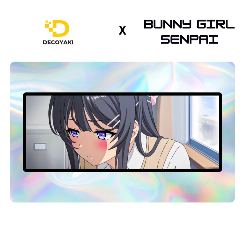 

Sticker Slap Hologram Mai Sakurajima, Stiker Hologram Mai Sakurajima Bunny Girl Senpai