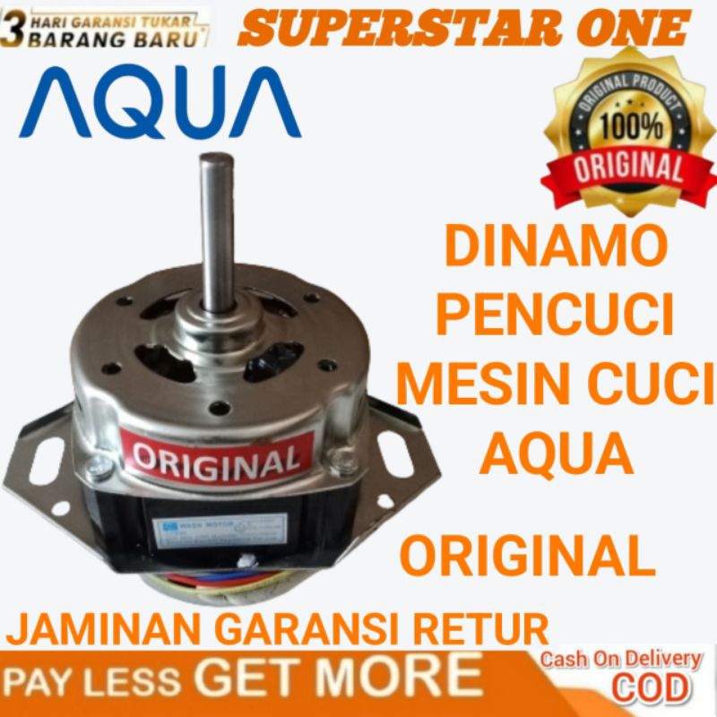 dinamo/motor mesin cuci 1 tabung aqua