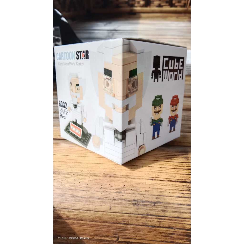 Lego Hsanhe 6332 Cube  ACTION FIGURE BATMAN Micro World Series Cartoon Star NEW Murah 96 pcs