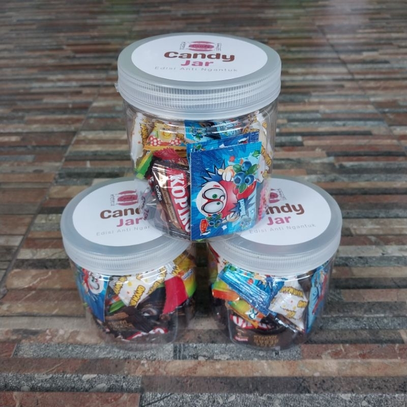 

Candy Jar Toples Permen Party Gift Hadiah Hampers isi Kopiko Yupi Fox