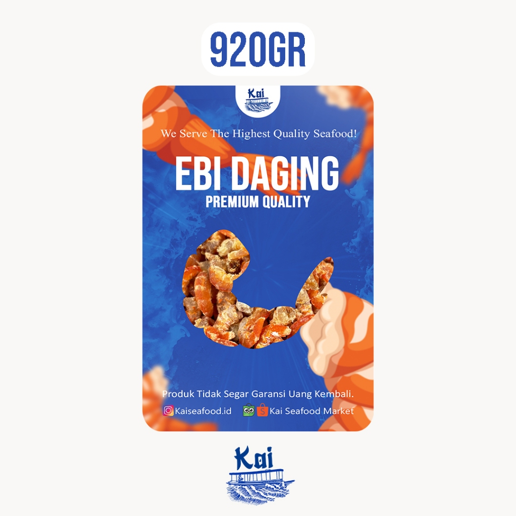 

Kai Seafood - Ebi Daging Merah Premium Pontianak Netto 920gr