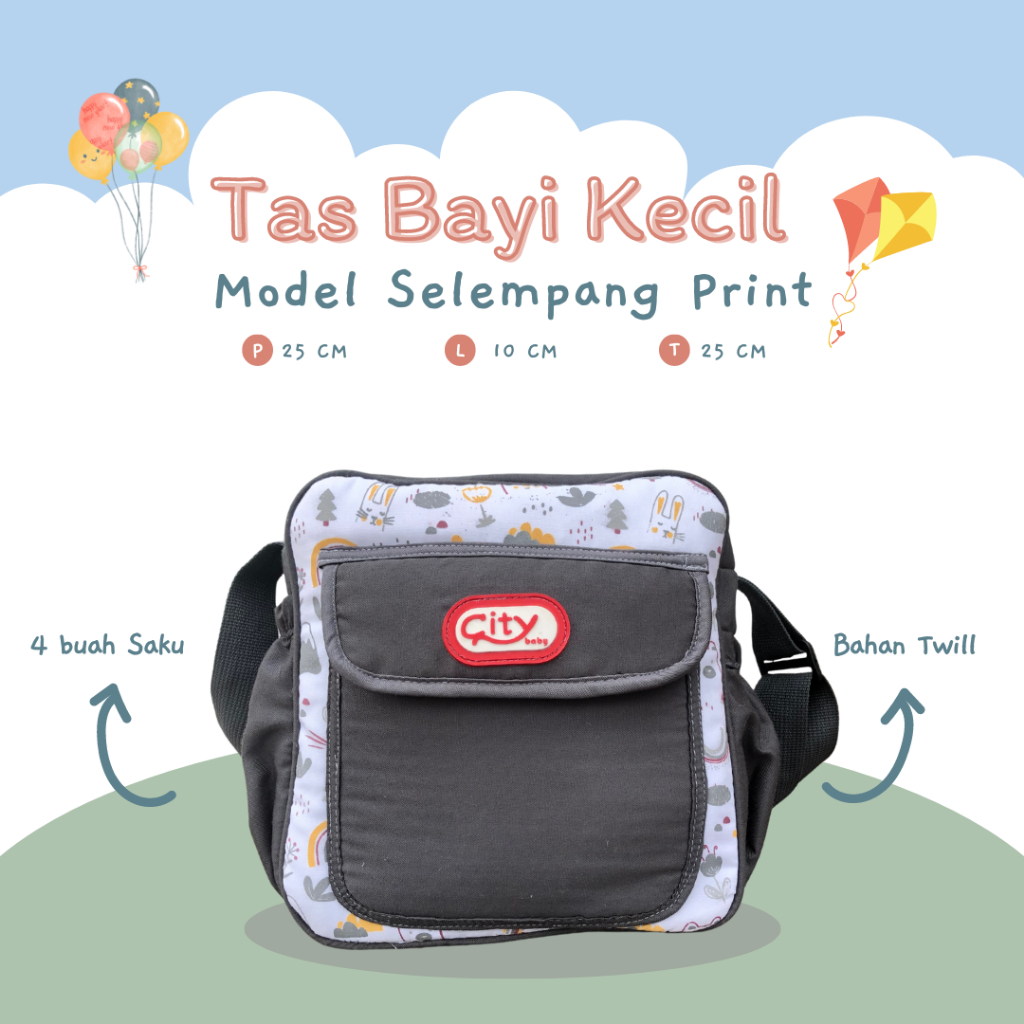 Tas Bayi Kecil Multifungsi / Tas Bayi Lucu Print