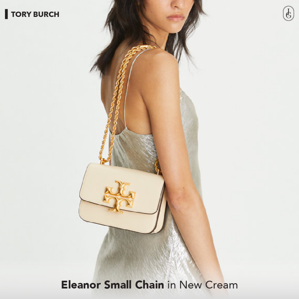 Tory Burch Eleanor Small Chain (New Cream)