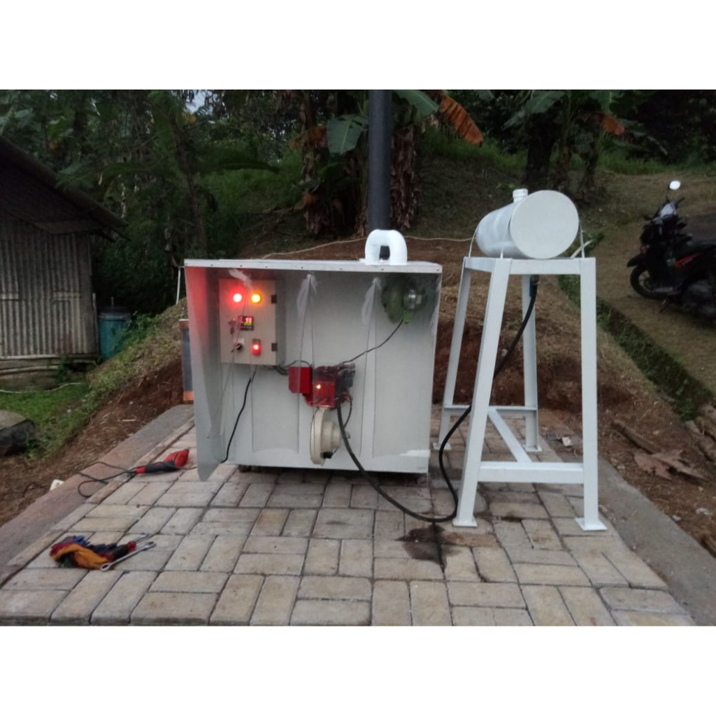 INCINERATOR SAMPAH KAPASITAS 100 KG MESIN INCINERATOR
