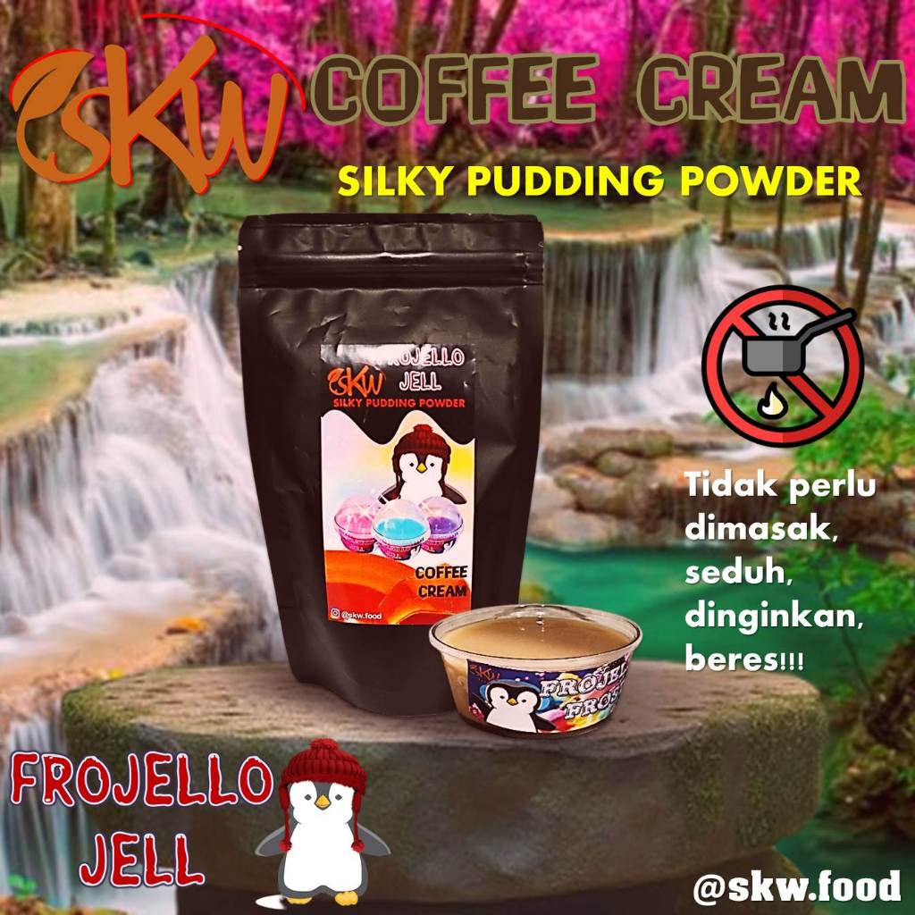 

Frojello Jell Silky Pudding tanpa masak Coffee Cream ukuran 125 gr