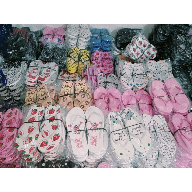 CFW sandal spon wanita dewasa lusinan harga grosir 36 40