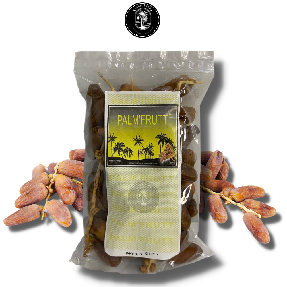 

Kurma Palm'Frutt [500gr]/Kurma Tunisia Tangkai Premium [KEMASAN PLASTIK]