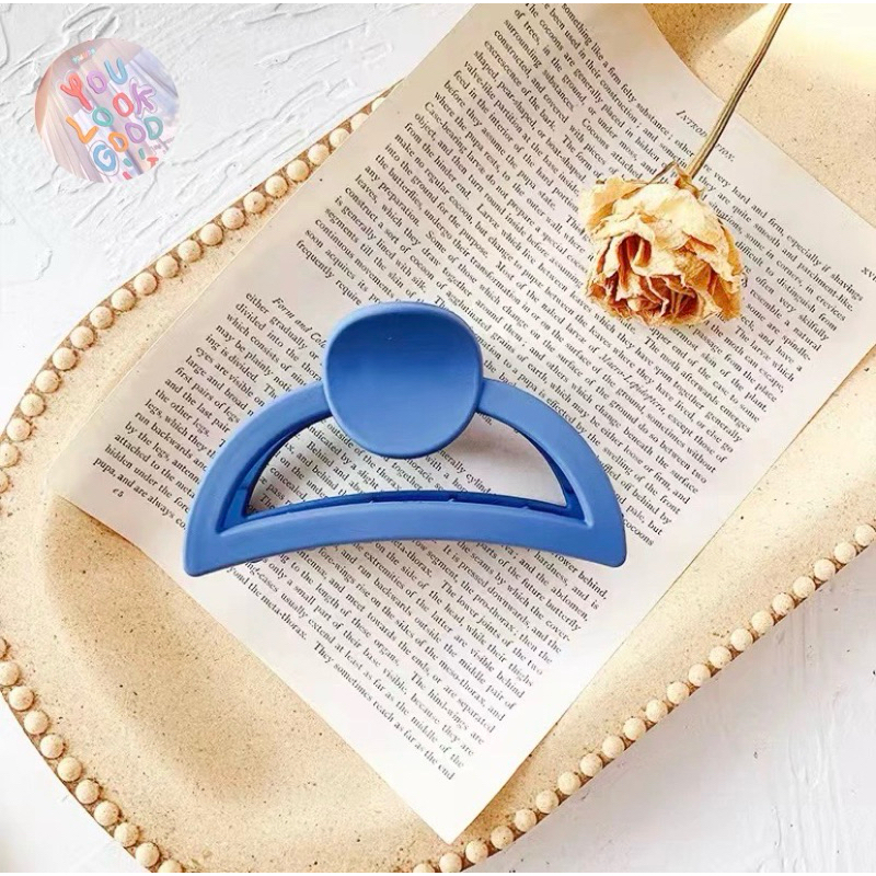 JEPITAN RAMBUT KOREA SETENGAH BULAT DOFF ORIGINAL / JEDAI SETENGAH BULAT MATTE