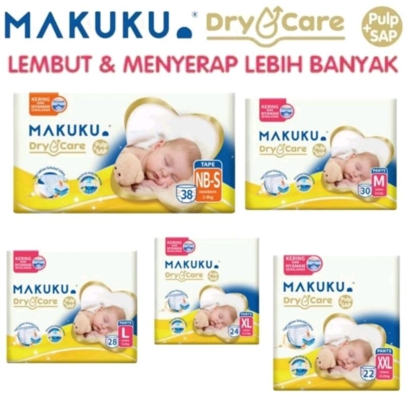 MAKUKU | MAKUKU DRY CARE | POPOK MURAH | PAMPERS MURAH