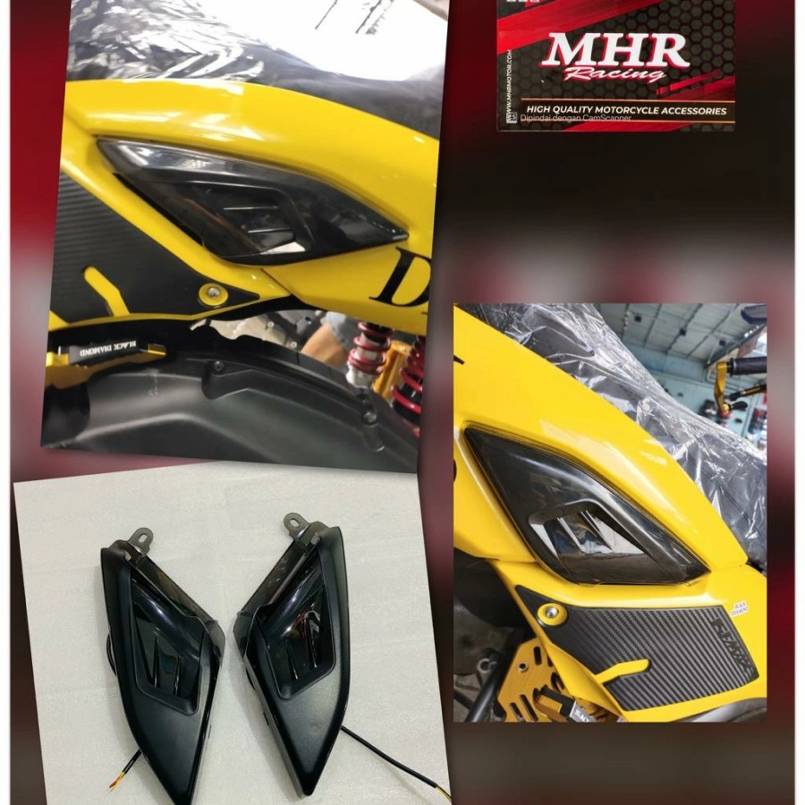 Cover Sirip Body Samping Yamaha Nmax New 2020 + Lampu MHR