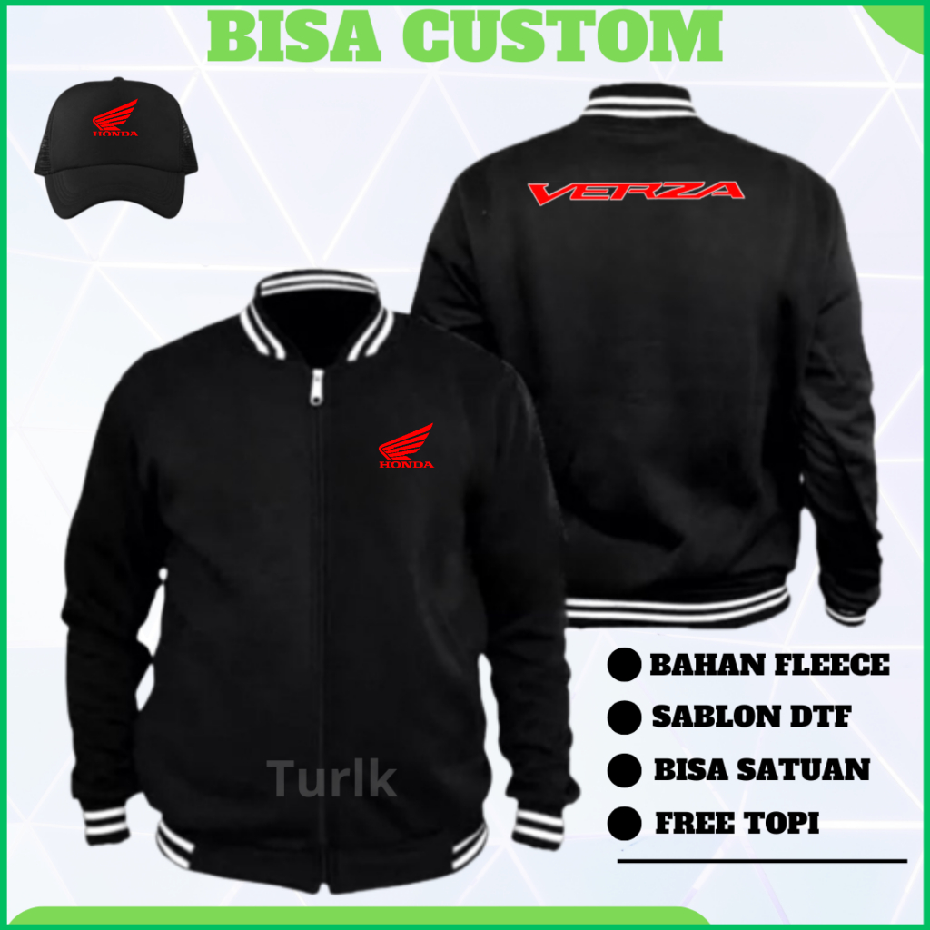 Jaket Verza Jaket Honda Verza Varsity Custom