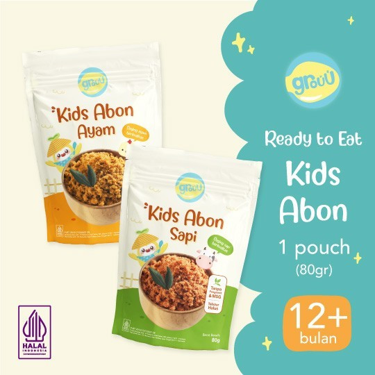 

Grouu - Abon Mpasi KIDS & Anak (Abon Ayam, Abon Sapi) - BB Booster - NO MSG