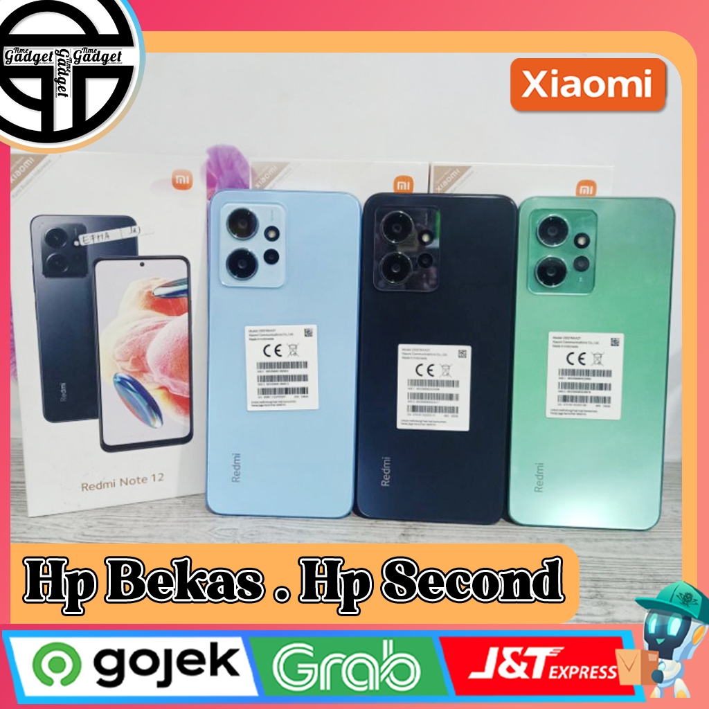 Xiaomi Redmi Note 12 Ram 4/128GB | Ram 6/128GB | Ram 8/128GB Second Original Resmi Indonesia