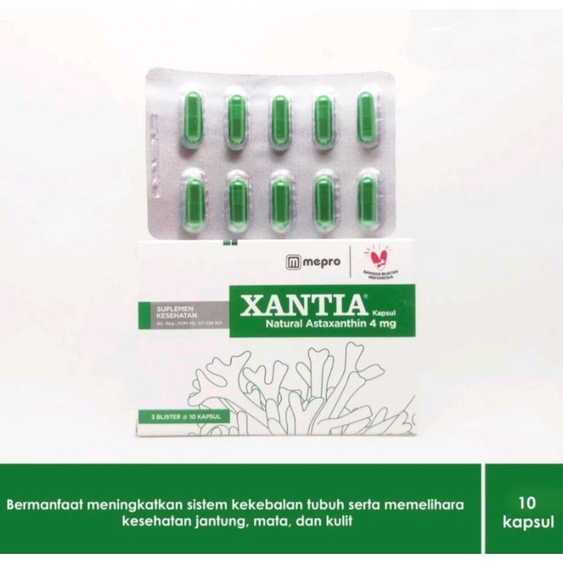 XANTIA Natural Astaxanthin - Strip 10 kapsul