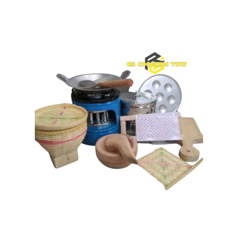 ALAT MASAK TRADISIONAL MINI | MAINAN MASAK-MASAKAN| MINIATUR ALAT MASAK PAKET OVEN 1