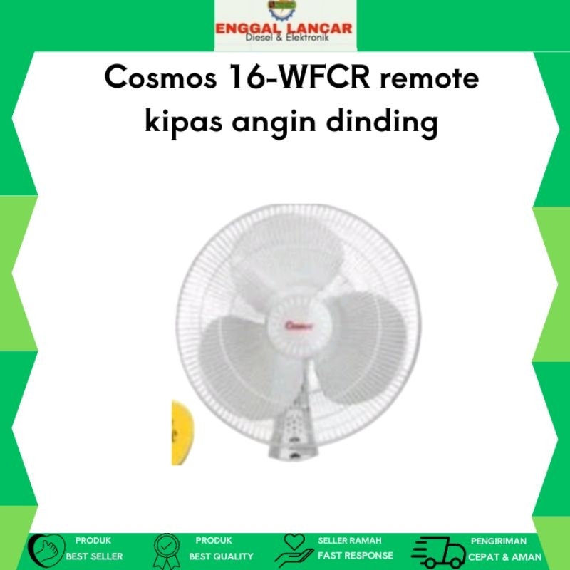 Cosmos 16-WFCR remote kipas angin dinding