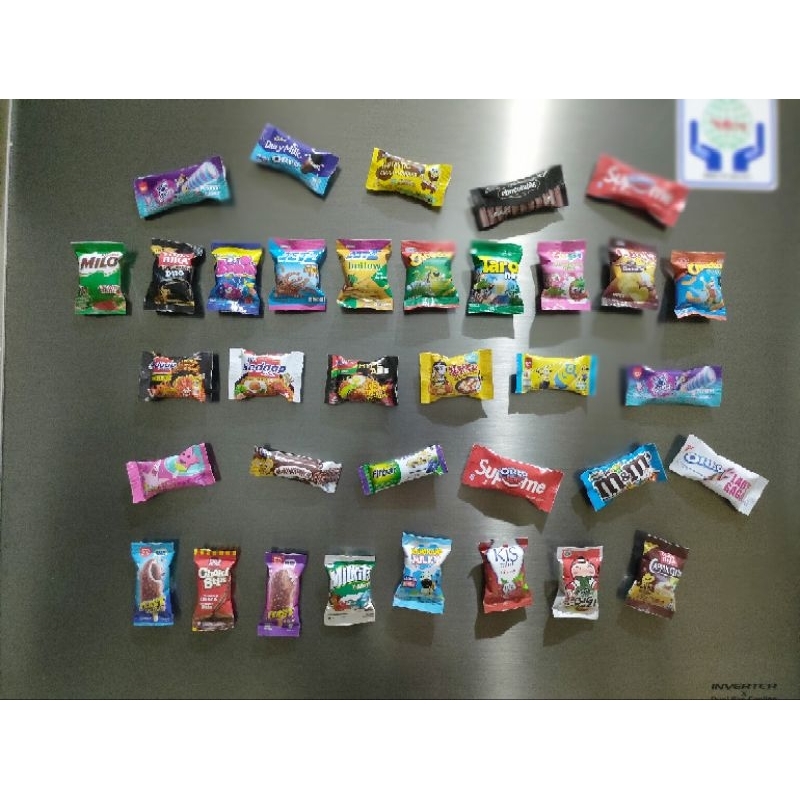 magnet kulkas 3D / tempelan kulkas hiasan lemari es kulkas miniatur souvenir jajanan makanan/gantung