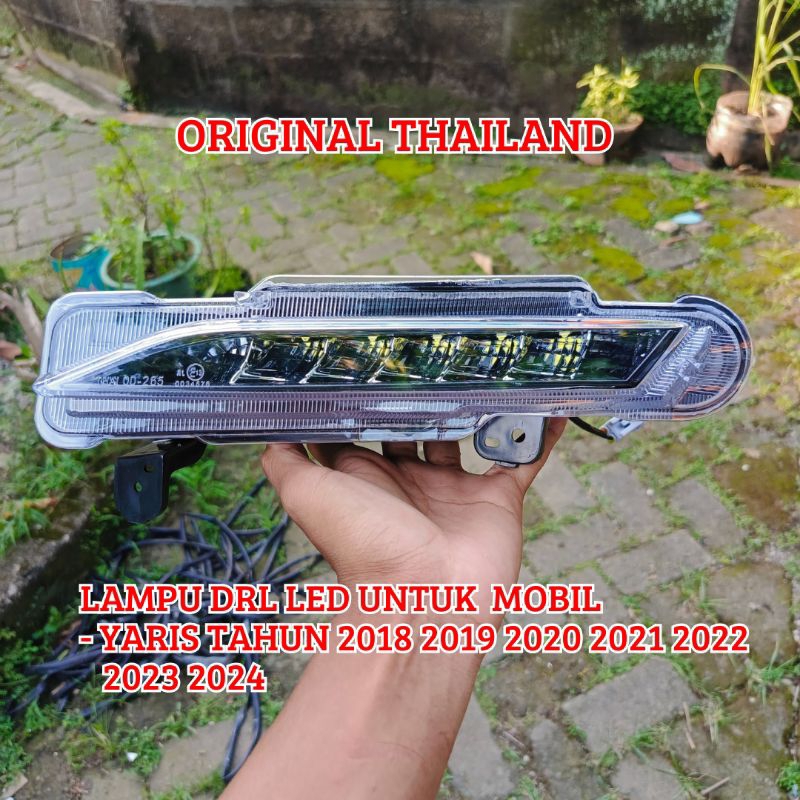 Lampu DRL LED Depan Mobil Yaris tahun 2018 2019 2020 2021 2022 2023 2024 Original
