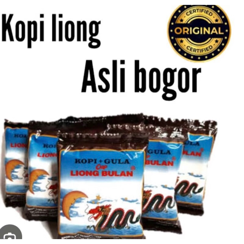 

kopi + Gula Liong bulan 1 pack isi 20bks